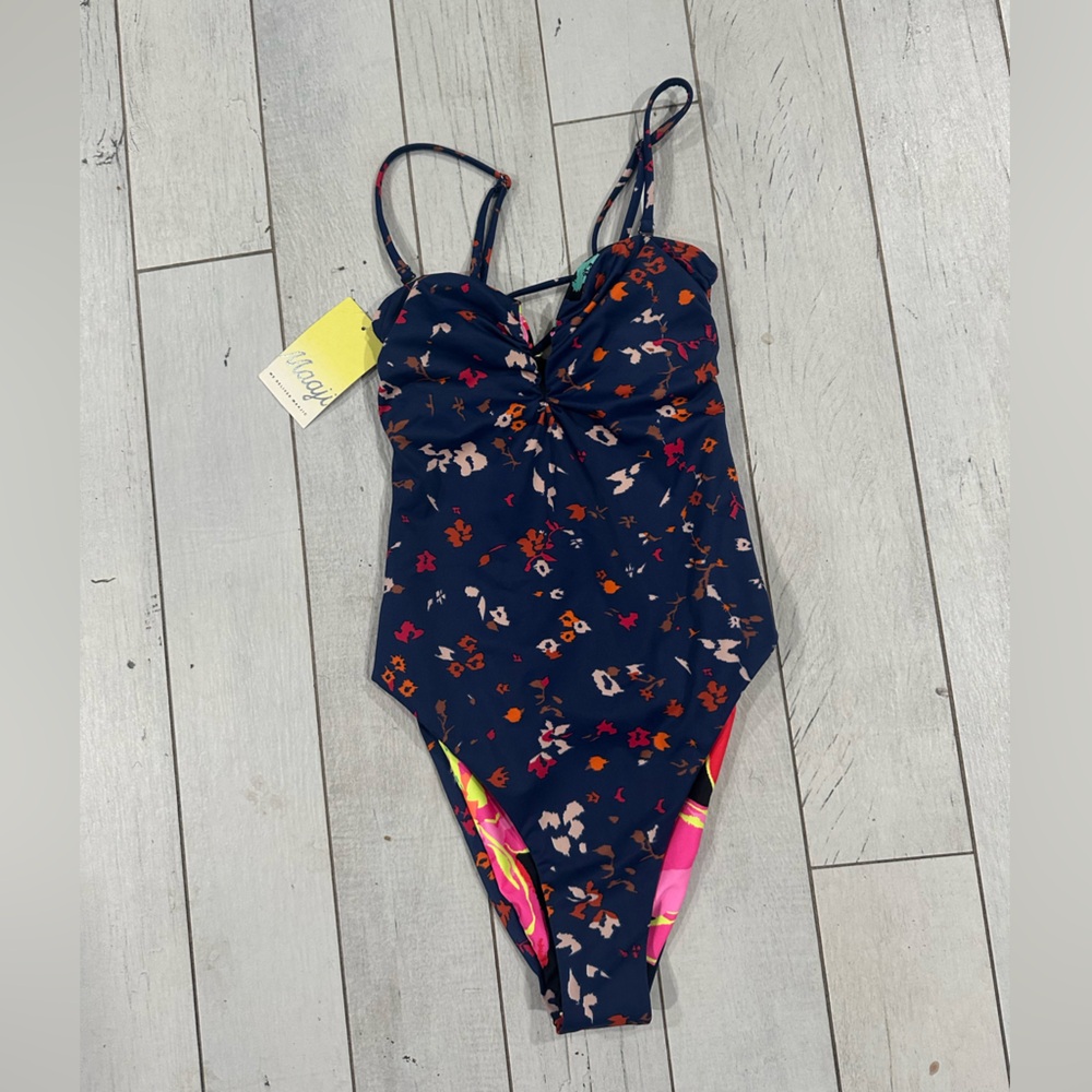 Maaji Navy Floral Swimsuit